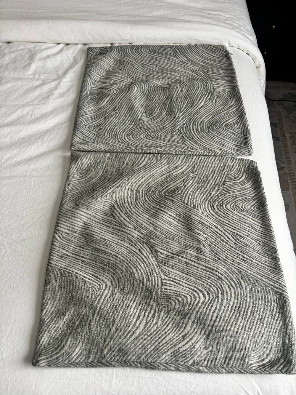 West Elm Geode Cut Velvet Pillow Cover — 18x18 (selling as set of 2)